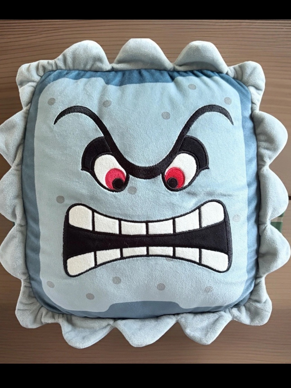 CLUB MOCCHI MOCCHI THWAMP Plush Super Mario Brothers 11" Embroidered Cushion NEW